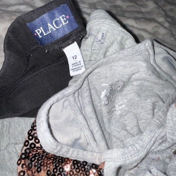 GAP KIDS blouse . Justice sequence. childrens place size 12 leggings . 3pc girls - Picture 13 of 13